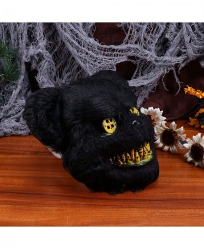 Halloween Bear Mask Animal Cosplay Mask Fancy Dress-up Accessory for Halloween Masquerade Cosplay Costume Party Mask Black $1...