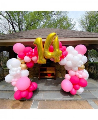 40 Inch Gold 15 Number Balloons Giant Jumbo Huge 15 or 51 Foil Mylar Helium Number Digital Balloons Gold Birthday Mylar Digit...