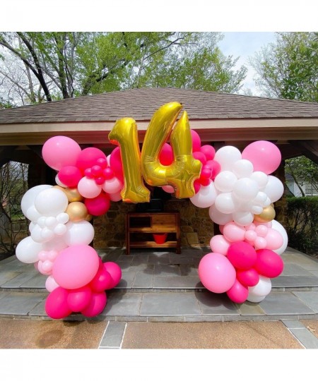 40 Inch Gold 15 Number Balloons Giant Jumbo Huge 15 or 51 Foil Mylar Helium Number Digital Balloons Gold Birthday Mylar Digit...