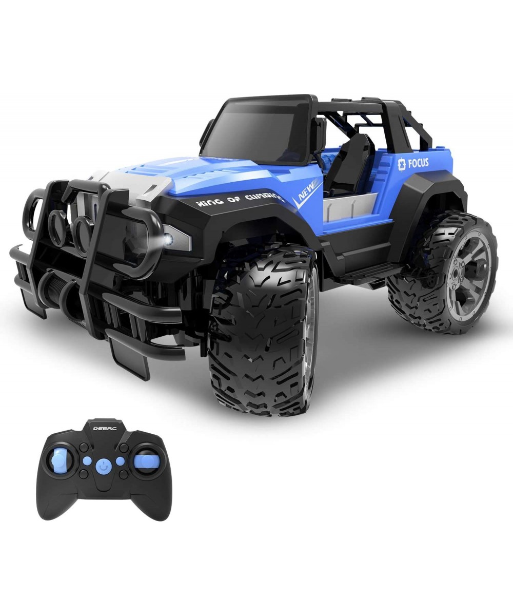 DE42 Remote Control Car RC Racing Cars 1:18 Scale 80 Min Play 2.4Ghz LED Light Auto Mode Off Road RC Trucks with Storage Case...