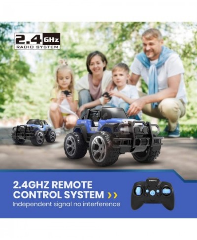 DE42 Remote Control Car RC Racing Cars 1:18 Scale 80 Min Play 2.4Ghz LED Light Auto Mode Off Road RC Trucks with Storage Case...