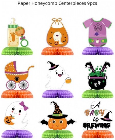 A Baby is Brewing Halloween Table Centerpiece A Baby is Brewing Baby Shower Decorations Ghost Witch Pumpkin Halloween Honeyco...