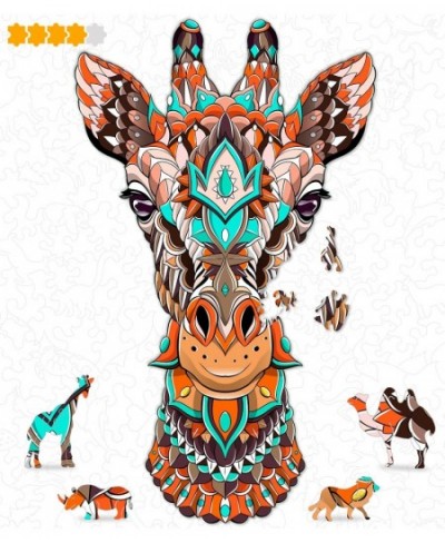 Animal Wooden Jigsaw Puzzles for Kids (12+ Years) Adult Teens Family Animal Majestic Shaped Natural Wood Puzzle Expert Level ...