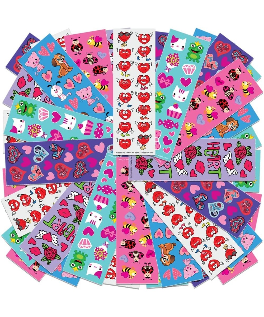 Valentine’s Day Stickers Assortment for Kids 100 Sheets with Over 1 600 Stickers Valentine Stickers and Treats Home-Made Holi...