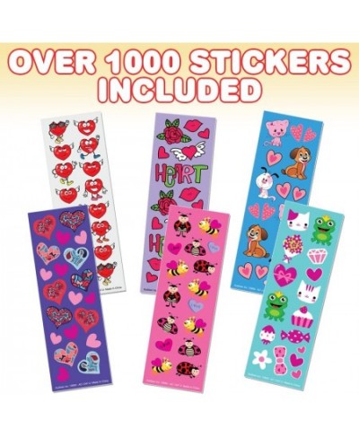 Valentine’s Day Stickers Assortment for Kids 100 Sheets with Over 1 600 Stickers Valentine Stickers and Treats Home-Made Holi...