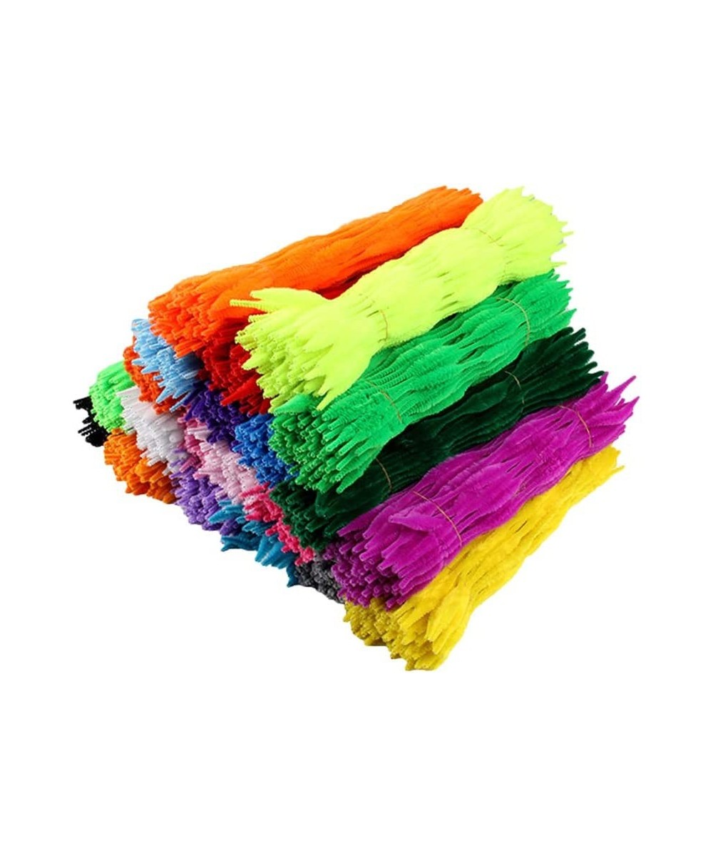 100Pcs Craft Pipe Cleaners Chenille Stems Assorted Colors Twisted Stick for DIY Art Crafts Decorations Kids Children Handmade...