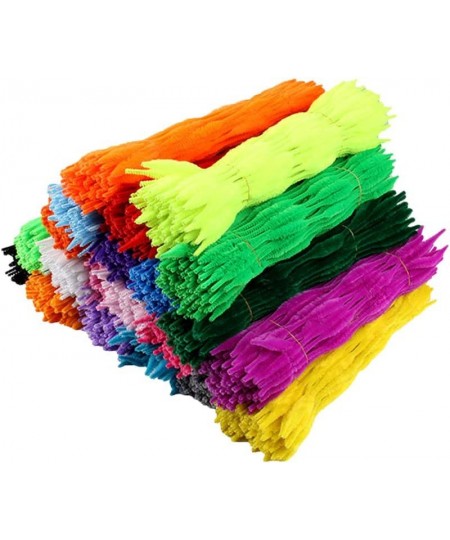 100Pcs Craft Pipe Cleaners Chenille Stems Assorted Colors Twisted Stick for DIY Art Crafts Decorations Kids Children Handmade...