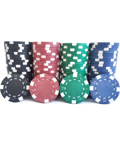 11.5g Clay Composite Dice Striped Casino Poker Chips- 4 Colors $25.74 - Casino Equipment