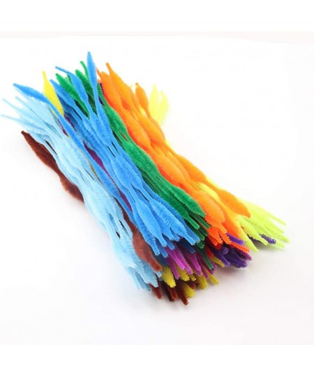 100Pcs Craft Pipe Cleaners Chenille Stems Assorted Colors Twisted Stick for DIY Art Crafts Decorations Kids Children Handmade...