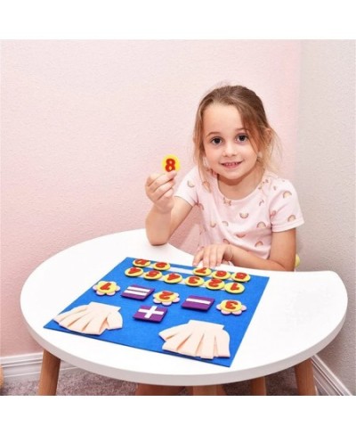 Felt Board Finger Numbers Counting Toy Math Numbers Montessori Teaching Learning Educational Sensory Toys for Toddlers Kids (...