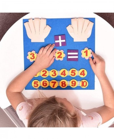 Felt Board Finger Numbers Counting Toy Math Numbers Montessori Teaching Learning Educational Sensory Toys for Toddlers Kids (...