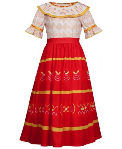 Kids Pepa/Luisa Madrigal Cosplay Costume Girls Dress Princess Uniform Dresses Shirt Skirt Outfits Party Birthday Suit $63.12 ...