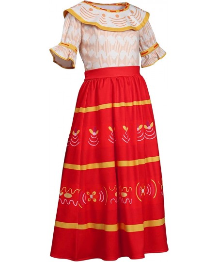 Kids Pepa/Luisa Madrigal Cosplay Costume Girls Dress Princess Uniform Dresses Shirt Skirt Outfits Party Birthday Suit $63.12 ...