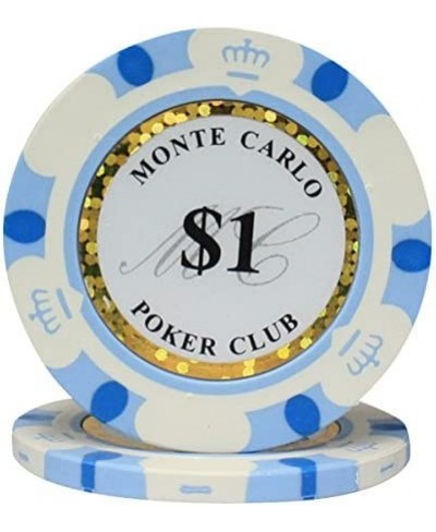 MRC 300pcs Monte Carlo Poker Club Poker Chips Set with Aluminum Case Custom Build $128.41 - Casino Equipment