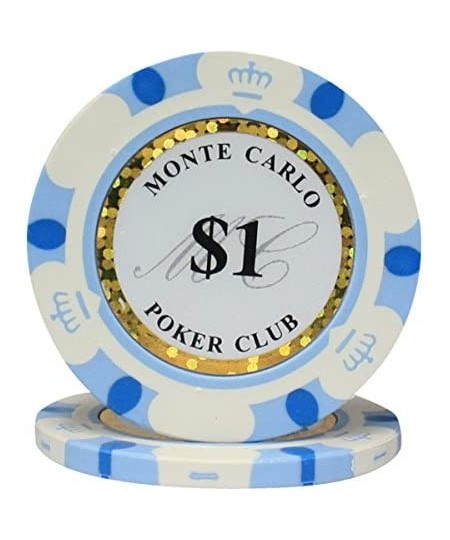 MRC 300pcs Monte Carlo Poker Club Poker Chips Set with Aluminum Case Custom Build $128.41 - Casino Equipment