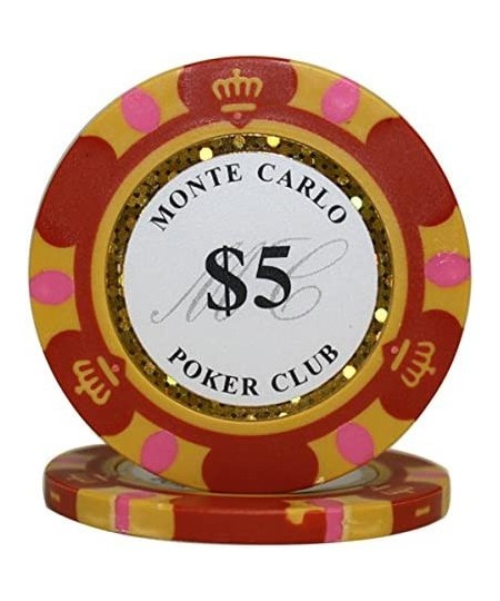 MRC 300pcs Monte Carlo Poker Club Poker Chips Set with Aluminum Case Custom Build $128.41 - Casino Equipment