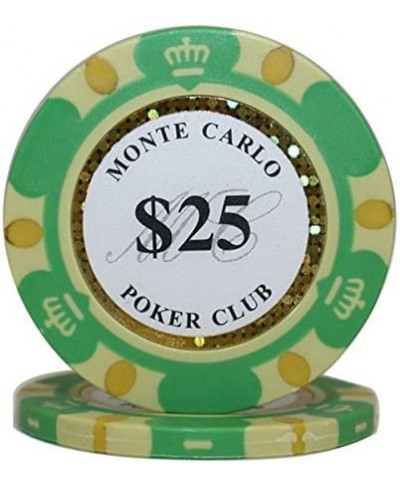 MRC 300pcs Monte Carlo Poker Club Poker Chips Set with Aluminum Case Custom Build $128.41 - Casino Equipment