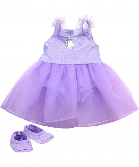 18 Inch Doll Ballet Outfit Lavender Ballet Leotard with Attached Skirt and Satin Ballet Slippers| Doll Sold Separately $26.50...