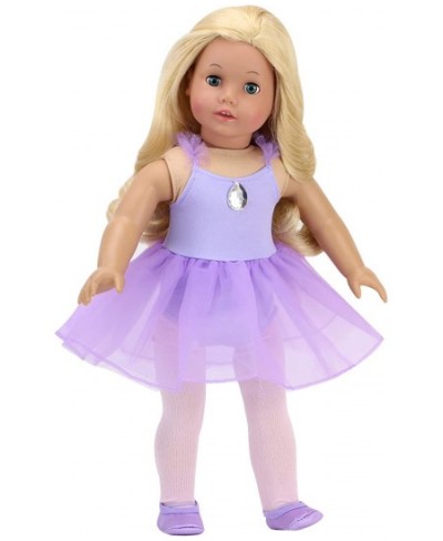 18 Inch Doll Ballet Outfit Lavender Ballet Leotard with Attached Skirt and Satin Ballet Slippers| Doll Sold Separately $26.50...