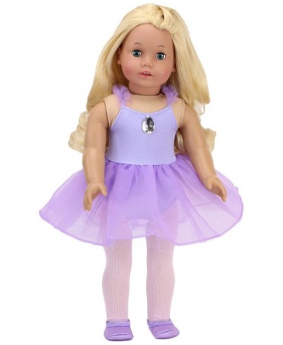 18 Inch Doll Ballet Outfit Lavender Ballet Leotard with Attached Skirt and Satin Ballet Slippers| Doll Sold Separately $26.50...