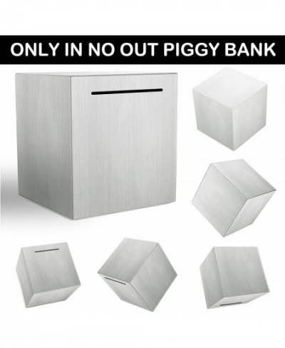 Piggy Bank for Adults Must Break to Open Unbreakable Adults Piggy Bank Made of Stainless Steel Metal Saving Bank(5.9-inch) $3...